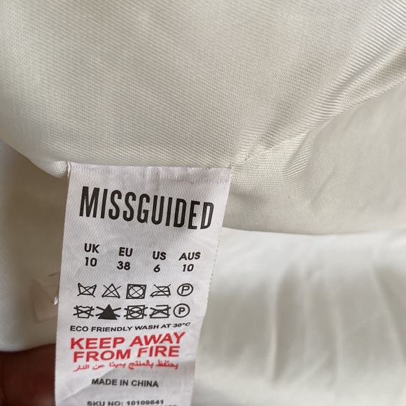 Womens Sz XL Misguided Sherpa double breasted long jacket coat - Picture 7 of 8